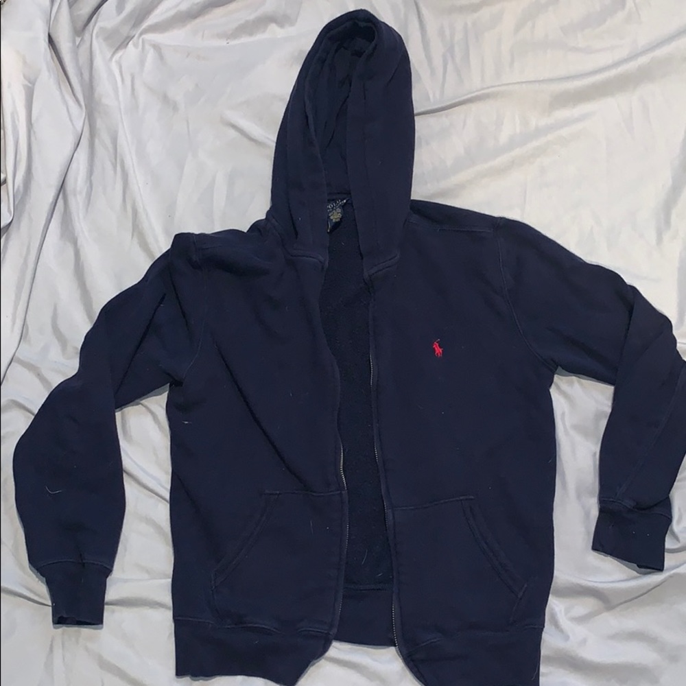 Polo zip up hoodie
